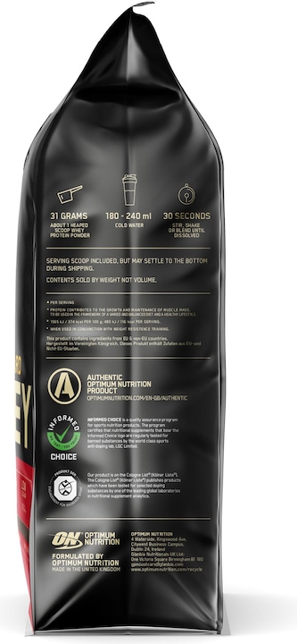 Immagine prodotto Optimum Nutrition Gold Standard 100% Whey (Doppio ricco cioccolato, 1 pz., 4530 g)