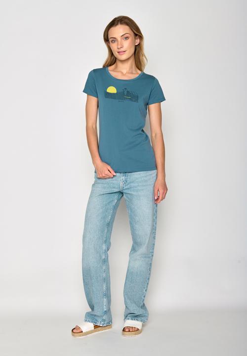 Produktbild Greenbomb Women's Animal Sloth Waves Loves T-Shirt (M)