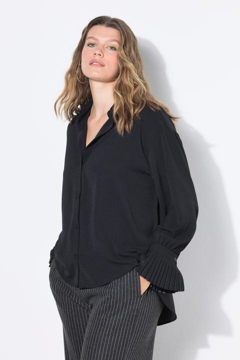 Immagine prodotto Studio Untold Hemdbluse, oversized, Krepp, Plissee-Manschetten (60)