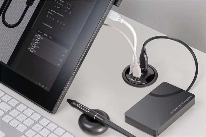 Image du produit Goobay HUB encastrable (USB-A, 3 Ports)