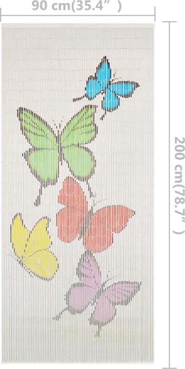 Produktbild vidaXL Türvorhang (90 x 200 cm)
