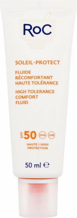 Roc Fluide confort haute tolérance Soleil-Protect (Crème solaire visage, SPF 50, 50 ml)