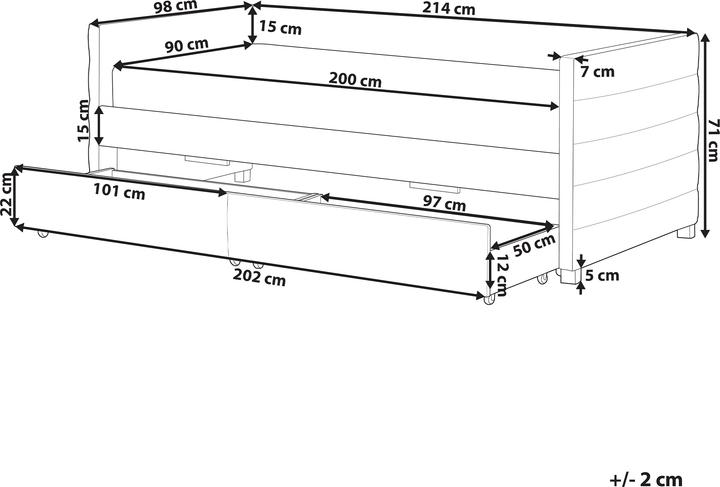 Produktbild Beliani Marray (90x200)