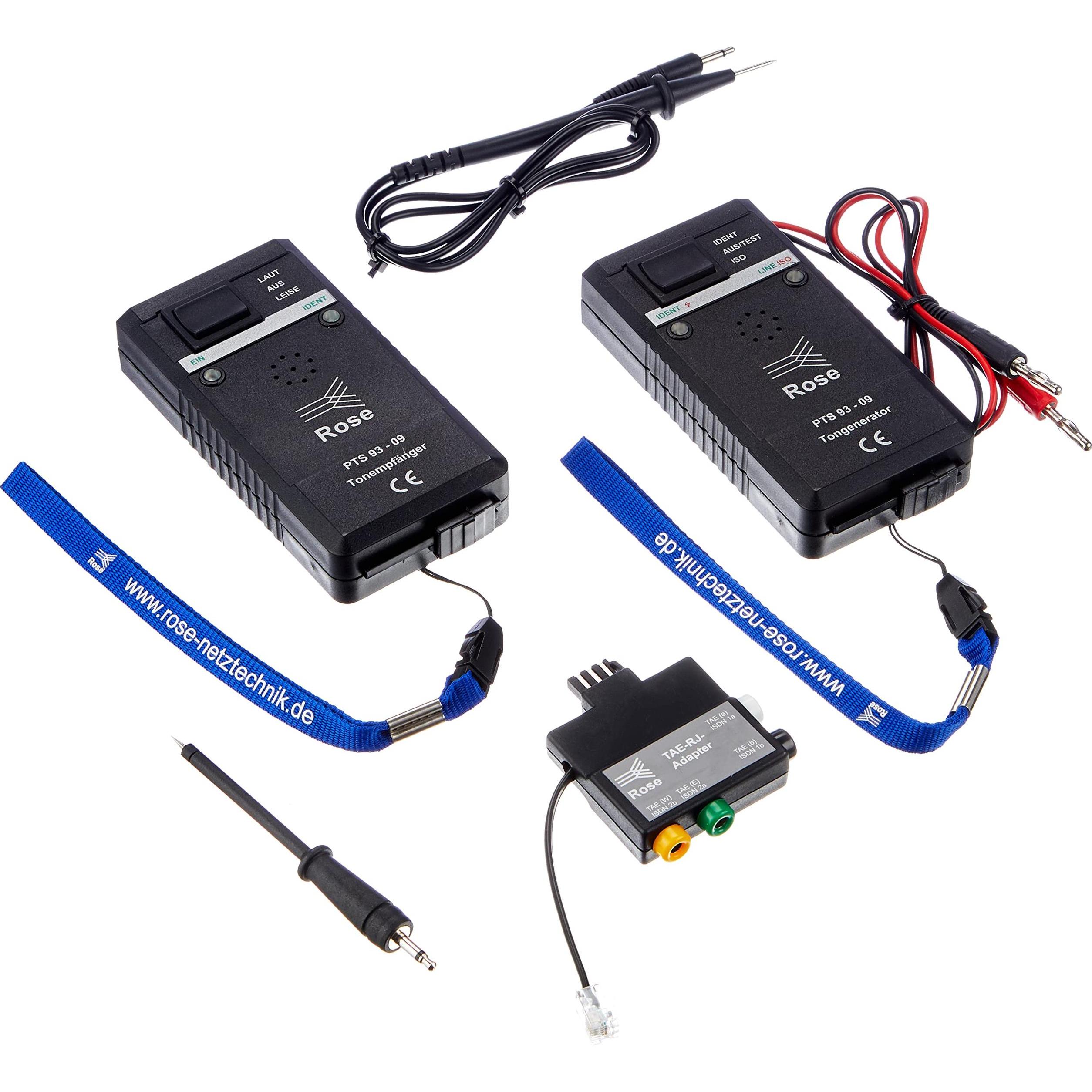 Rose, Multimeter, Netztechnik Kabelader Suchgerät PTS 93-09 Prüf- und Test-Set