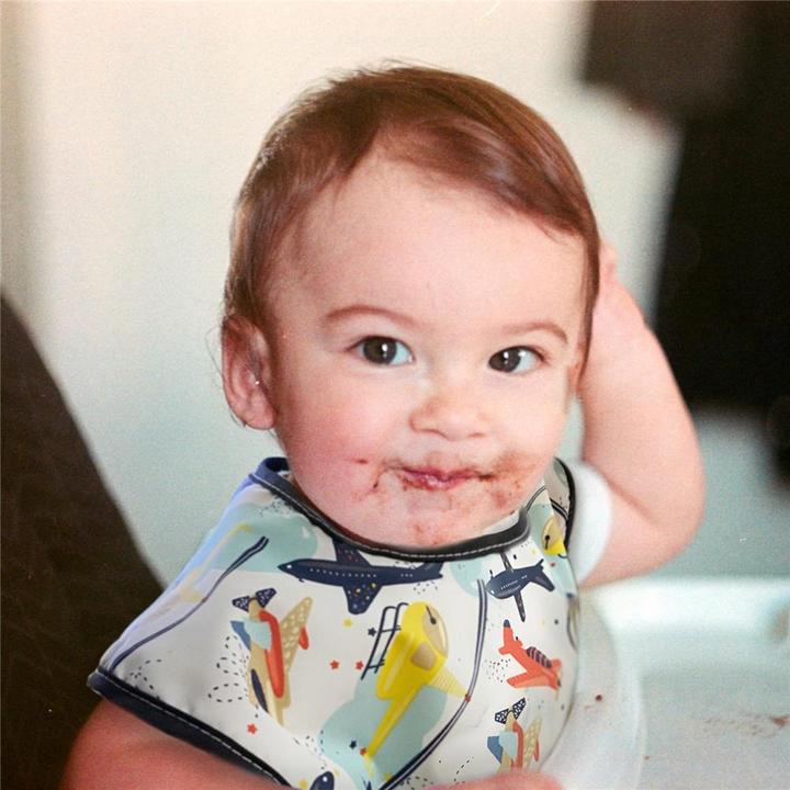 Produktbild Kushies ohne Ärmel CleanBib Flugzeuge (6 Monate)