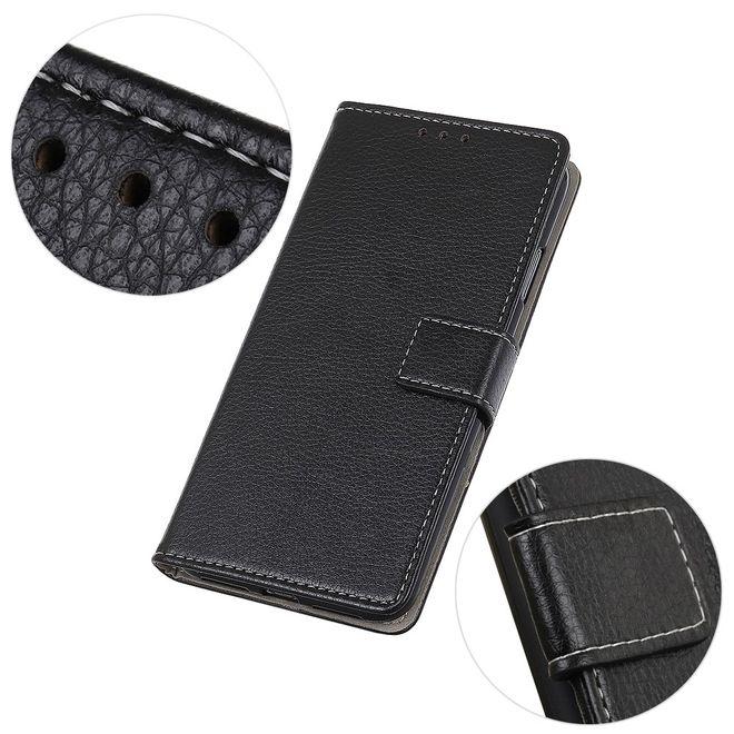 Produktbild MU Classic Litchi Leder Bookcover II Series (LG V50 ThinQ)