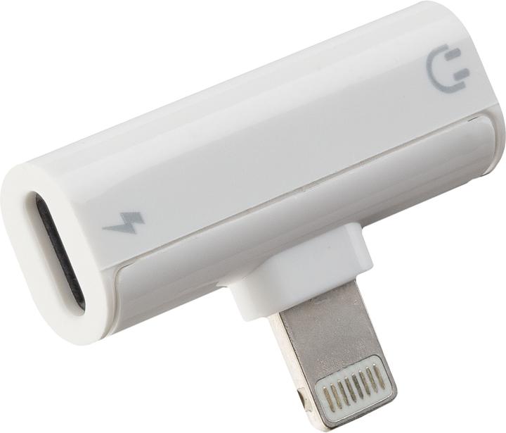 Productafbeelding Peter Jäckel DUAL ADAPTER Lightning en 3,5mm jack aansluiting (Bliksem, 3,5 mm aansluiting)