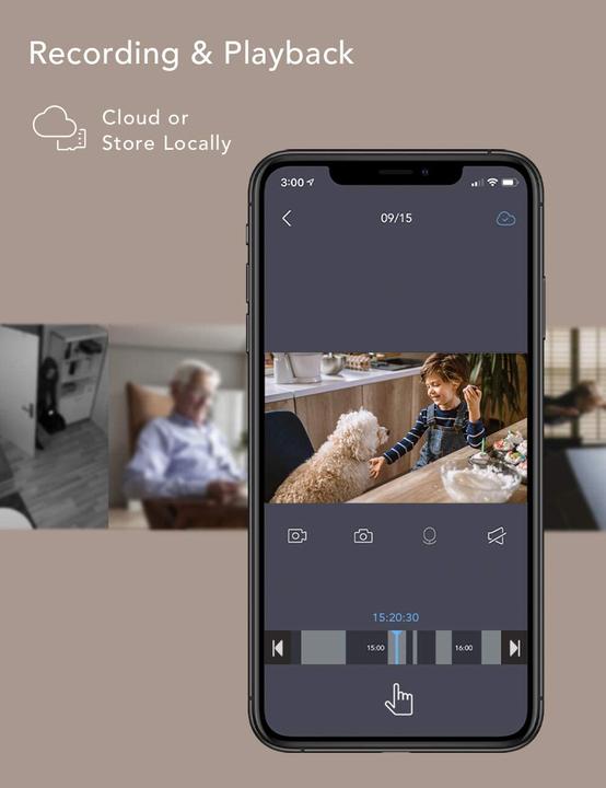 Produktbild Pro nooie Cam 360 (Babyphone mit Kamera, 10 m)