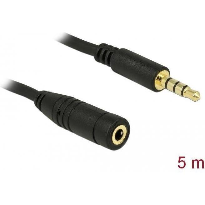 Delock 3.5mm Klinke – 3.5mm Klinke (5 m, 3.5mm Klinke (AUX)), Audio Kabel