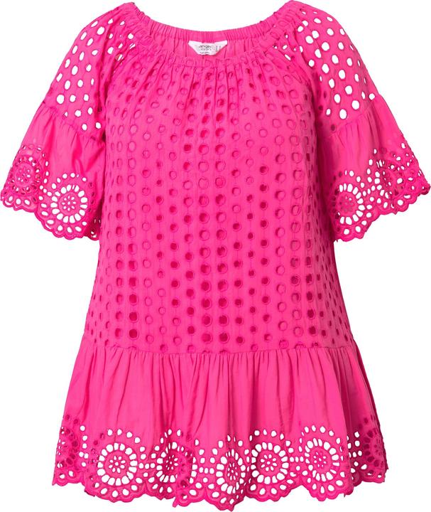 Immagine prodotto Angel of Style Bluse, A-Linie, Loch-Stickerei, 3/4-Raglanärmel (46)