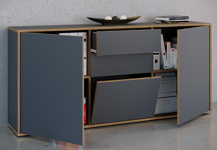 Image du produit VCM Kommode Sideboard Salia B. 160 Schublade (160 x 33 x 74 cm)