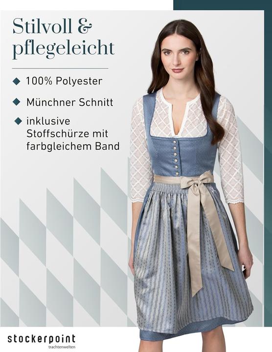 Image du produit Stockerpoint Dirndl midi Irit à fleurs (40)