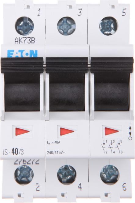Actual product image Eaton Main switch gray 3 pole 40 A