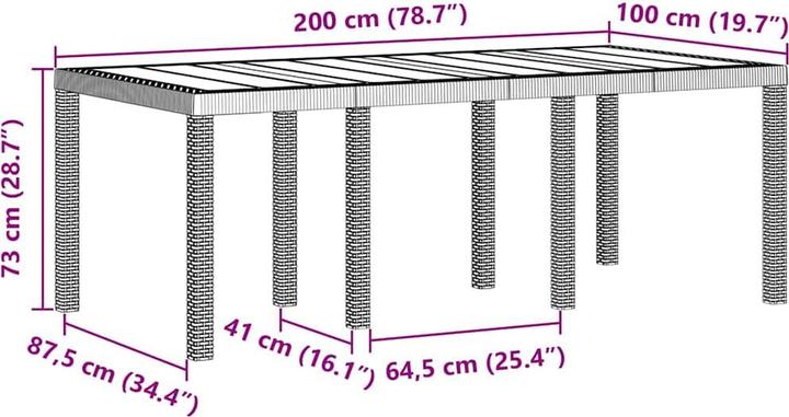 Produktbild vidaXL Gartenessen