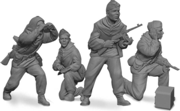 Actual product image Tamiya 1:72 WWII Sov. Reconnaissance Squad