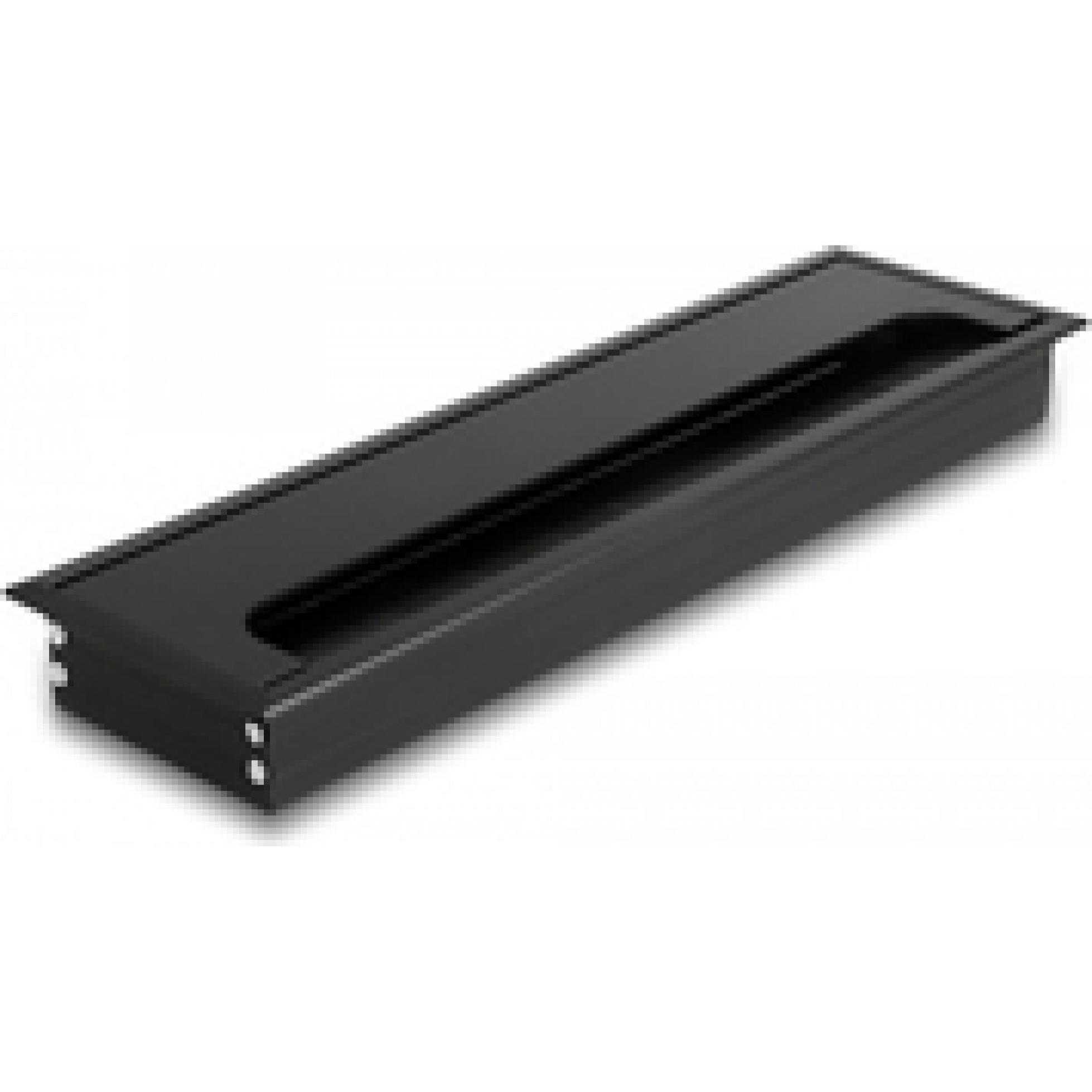 Delock, Kabelschutz + Kabelführung, Kabeldurchführung für Tischeinbau mit Bürste 280 x 80 x 28 mm schwarz (Kabeldurchlas...