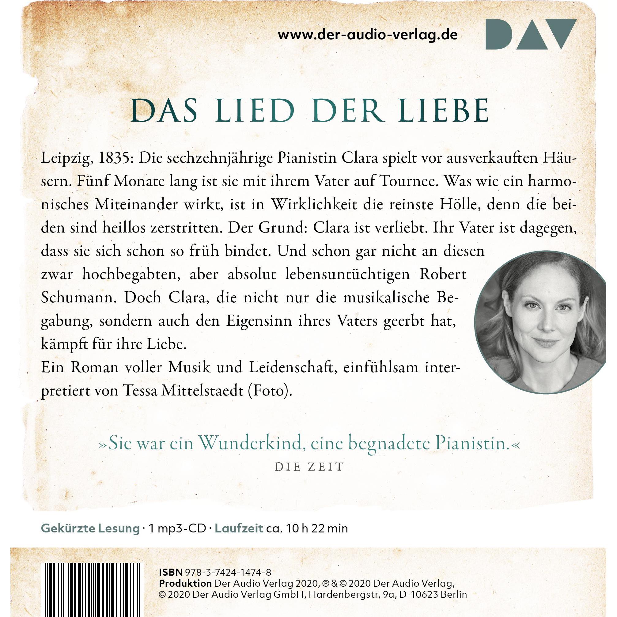 Thumbnail - Die Pianistin. Clara Schumann und die Musik der Liebe, Hörbücher von Doreen Maas, Tessa Mittelstaedt, Beate Rygiert