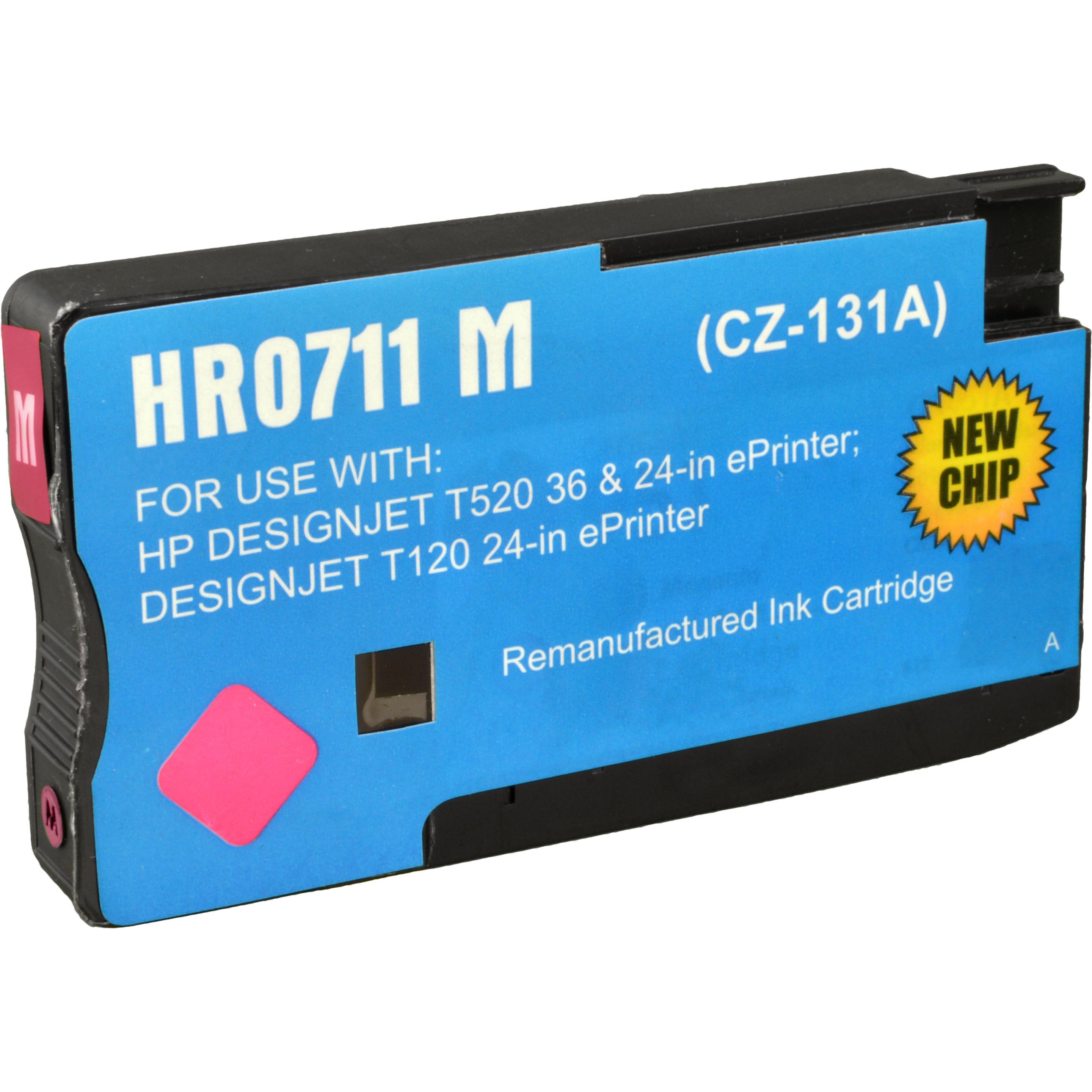 Ampertec, Druckerpatrone, Tinte ersetzt HP CZ131A 711 magenta (M)