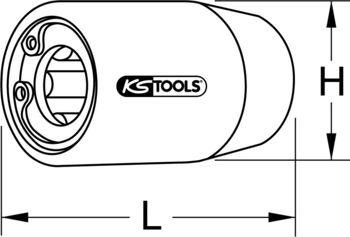 Actual product image KS Tools 1/2" Cane Screwdriver (Square)