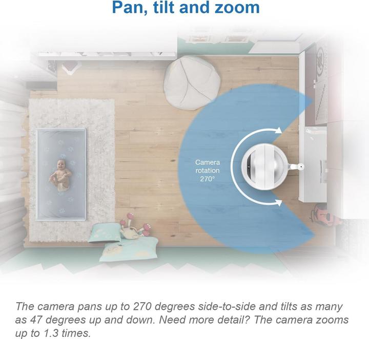Actual product image VTech VIDEO BABYPHONE VIS XXL BM4550 (Video & Audio, 300 m)