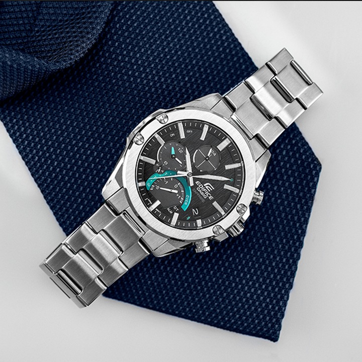 Actual product image Edifice EQB-1000D-1AER (Chronograph, Hybrid watch, Analogue wristwatch, 49.90 mm)