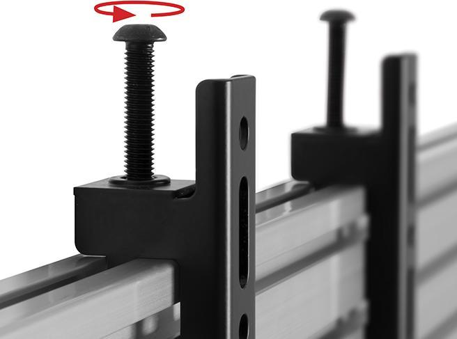 Actual product image b-tech BT8390-VESA200F - Flat Panel Display Mounting Arm - Black - 70 kg - Rail - 119.4