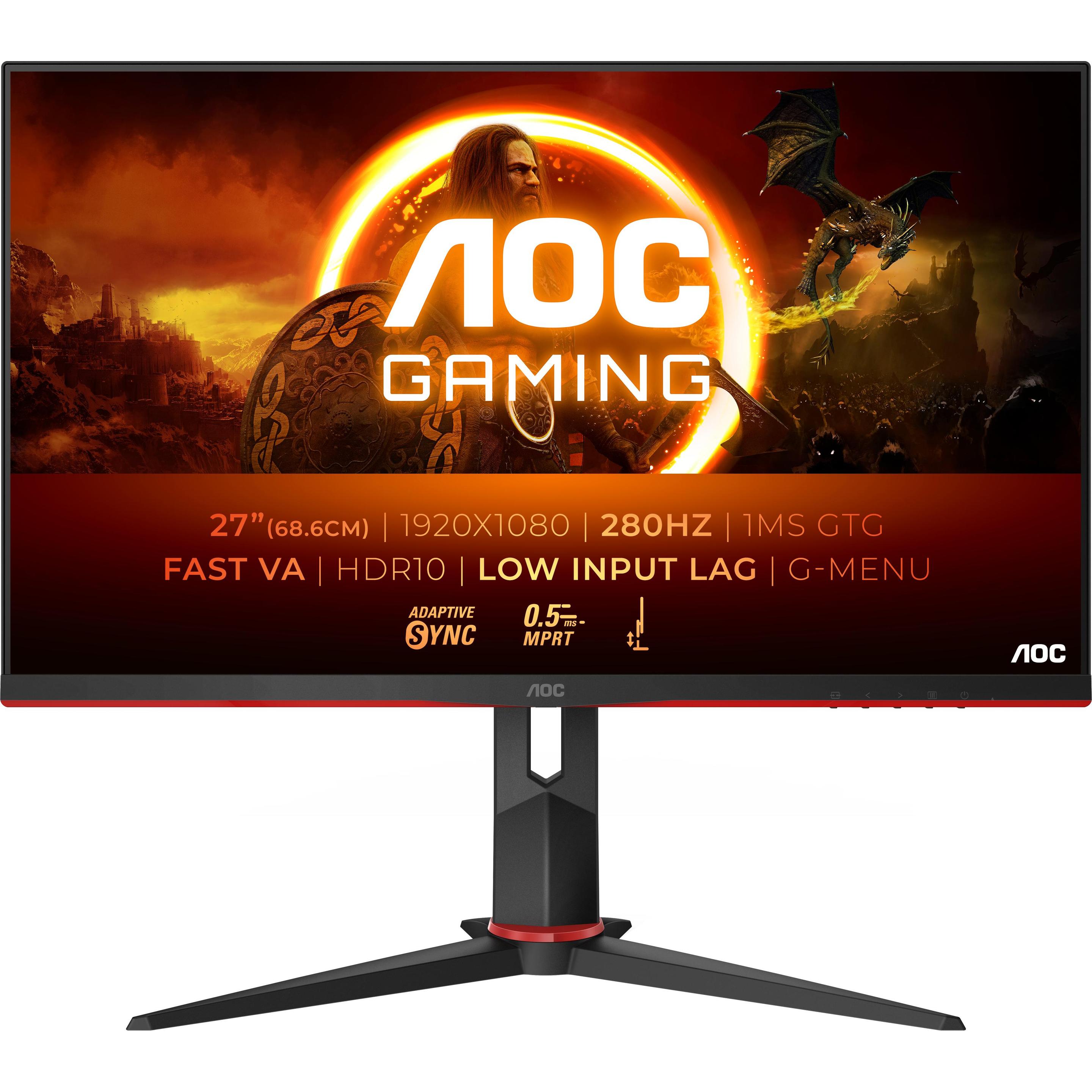 AOC 27G2ZN3/BK (1920 x 1080 Pixel, 27"), Monitor, Schwarz