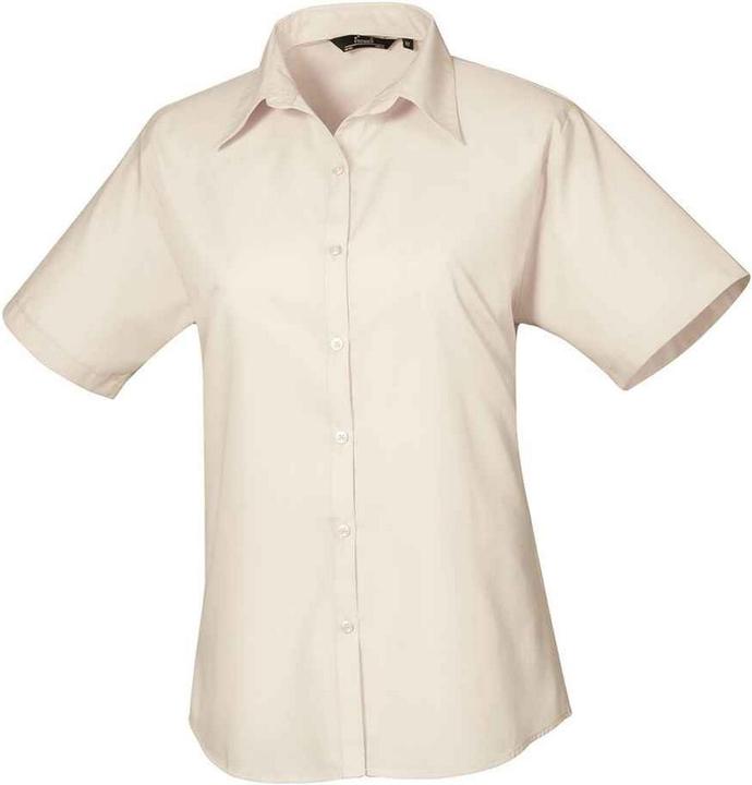 Actual product image Premier Womens/Ladies Poplin Short-Sleeved Blouse (48 D)