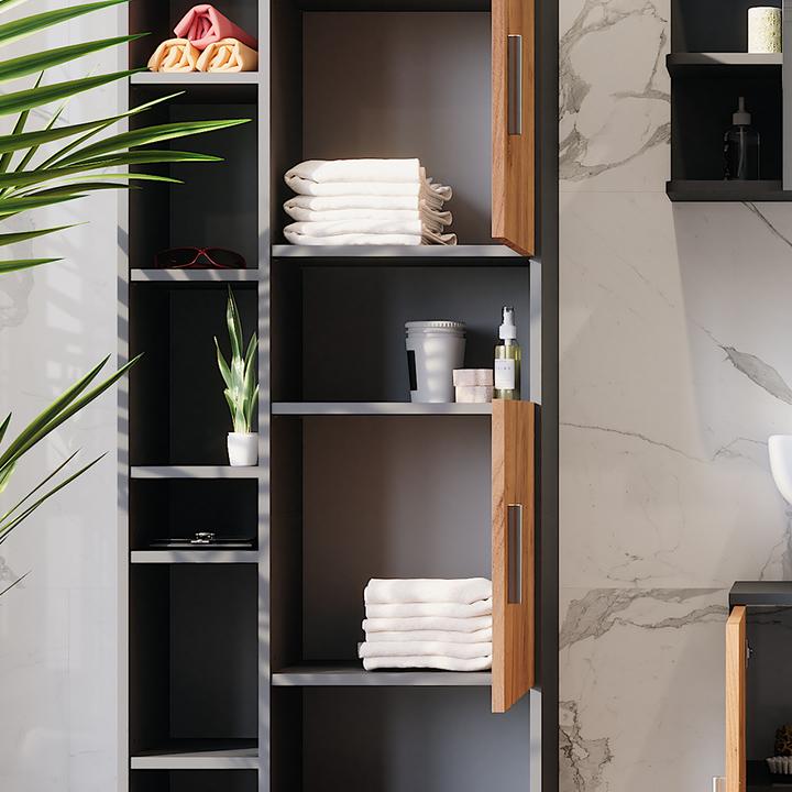 Produktbild Vicco Hochschrank Ilias, Anthrazit/Goldkraft Eiche, 60.2 x 190 cm