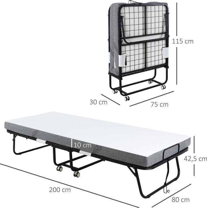 Image du produit Homcom Klappbett (75 x 200 cm)