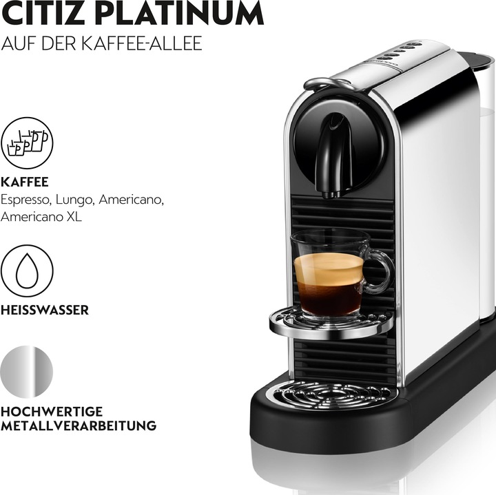 Actual product image De'Longhi Nespresso CitiZ Platinum (NESPRESSO Original)
