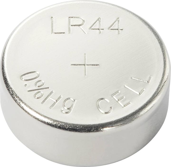 Productafbeelding Voltcraft AG13 knoopcel LR 44 alkaline mangaan 140 mAh 1,5 V 10 st. (10 Pcs., LR44, 140 mAh)