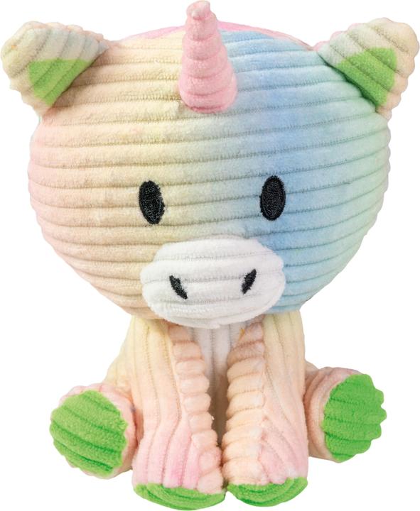 Actual product image Lumo Stars Soft toy velvet - Unicorn rainbow, 15cm (15 cm)