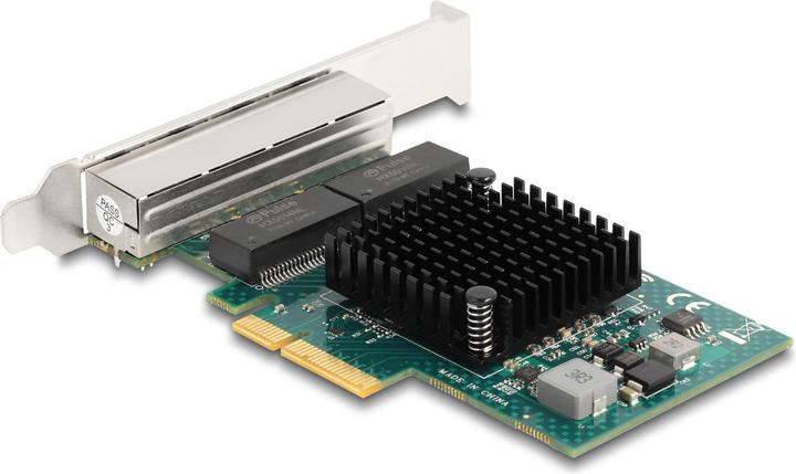 Actual product image Delock PCI Express x4 card to 4 x RJ45 Gigabit LAN BCM (Mini PCI Express, PCI-E x4)