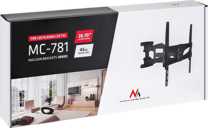 Actual product image Maclean MC-781 TV mount (70 inch) (Wall, 45 kg, 26" - 70")