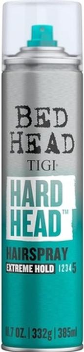 Immagine prodotto Tigi Bed Head by Hard Head Hairspray Extra Strong Hold Natural Shine (385 ml)