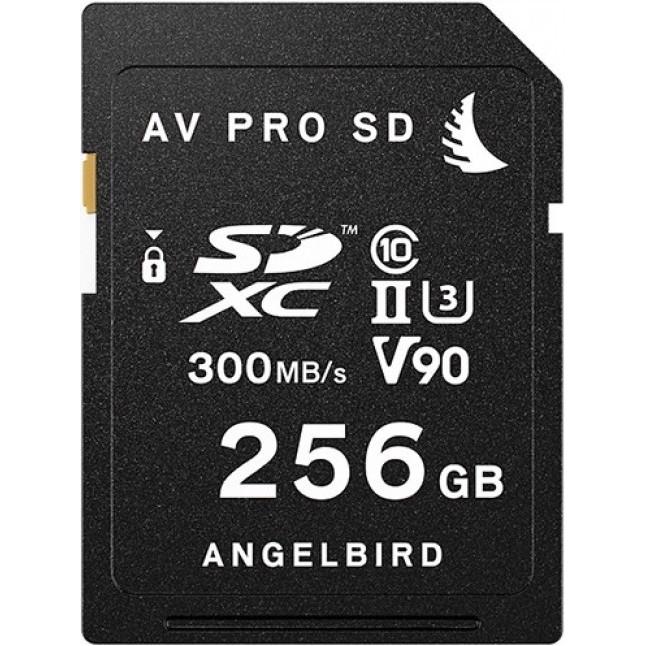 Thumbnail - Angelbird AV PRO V90 (256 GB, SDXC, U3, UHS-II), Speicherkarte, Schwarz