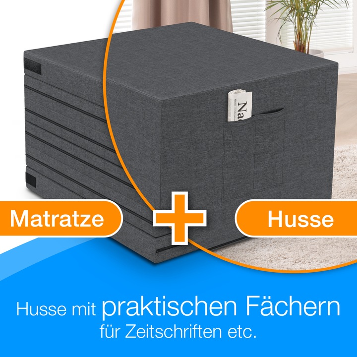 Produktbild Bestschlaf Doppelgästematratze 3in2 (140 x 195 cm, Schaumstoffkern)