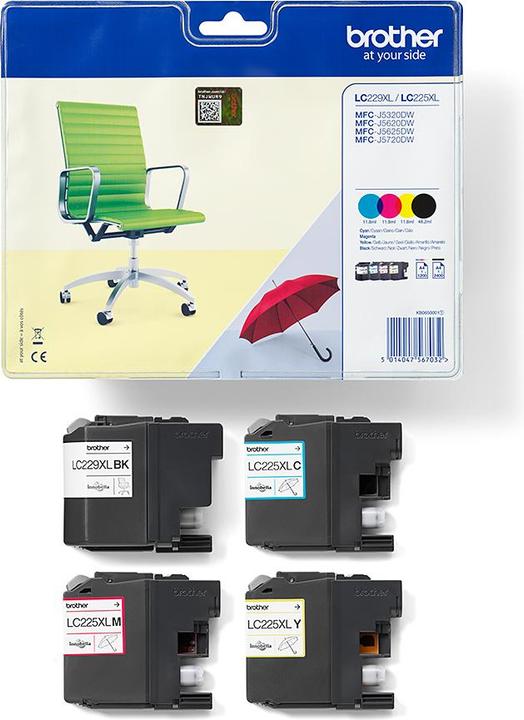 Actual product image Brother LC-229XLVALBP Multipack (M, C, Y, FC)