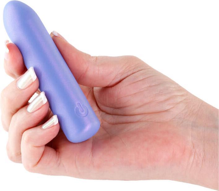 Produktbild NS Novelties Seduction Roxy Metallic Blue Vibrator 9 cm