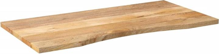 Produktbild vidaXL Schreibtischplatte Tischplatte Holzplatte mit Aussparung Massivholz Mango (110 x 60 x 2.5 cm)