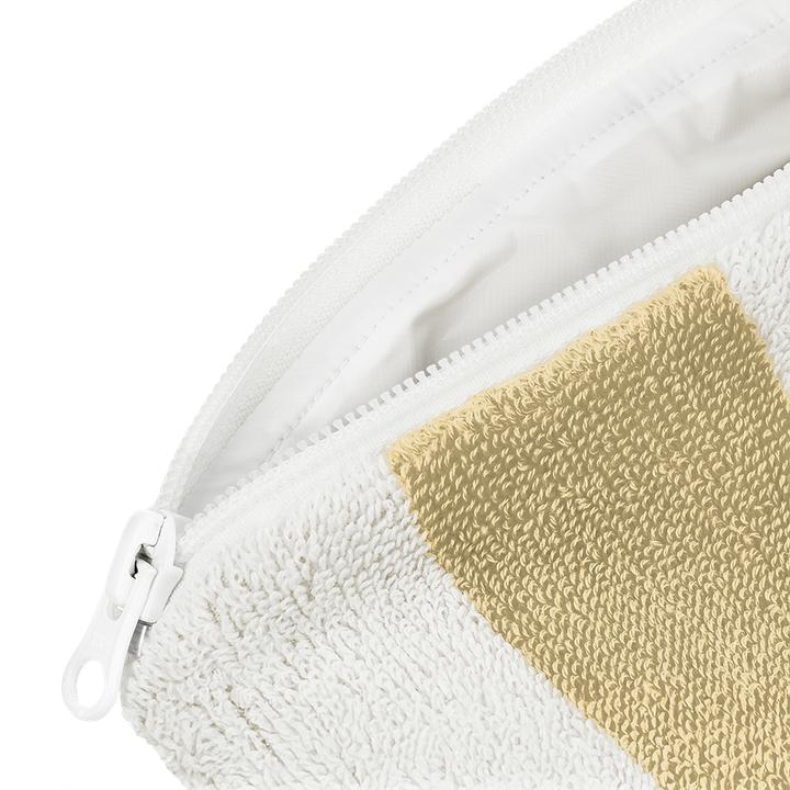 Actual product image Kolma Necessaire Stripy Sand/Weiss