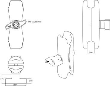 Produktbild RAM Mounts Socket Arm: Unpkd Ram
