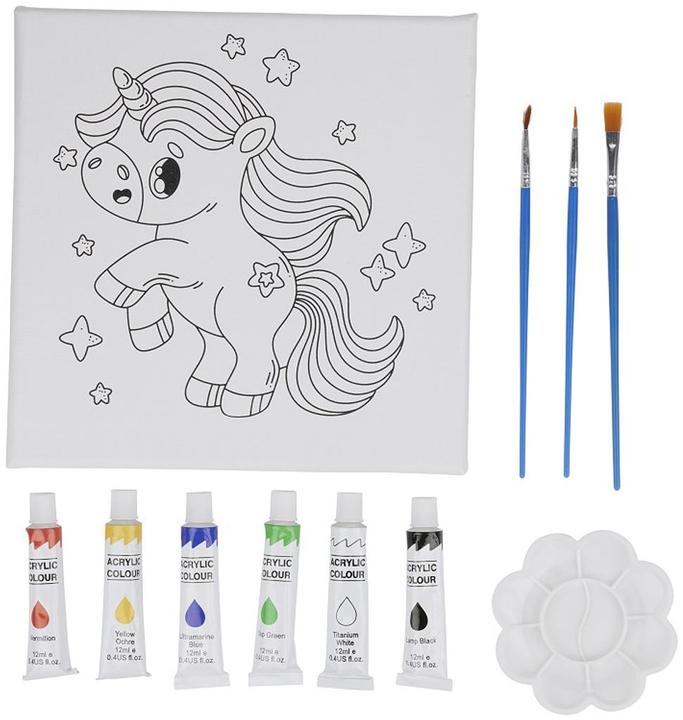 Actual product image Creative kids Canvas paint set FSC Mixed
