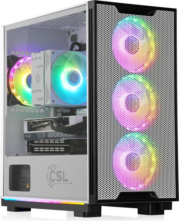 Immagine prodotto CSL PC da gioco M11650H (AMD Ryzen 7 9700X, 32 GB, 1000 GB, GeForce RTX 4060 Ti)