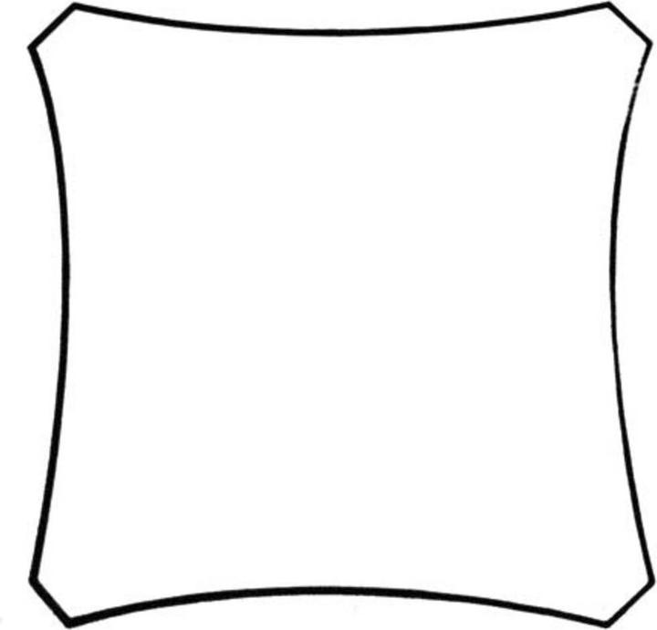 Produktbild Perel Sonnensegel wasserdurchlässig (360 x 360 cm)