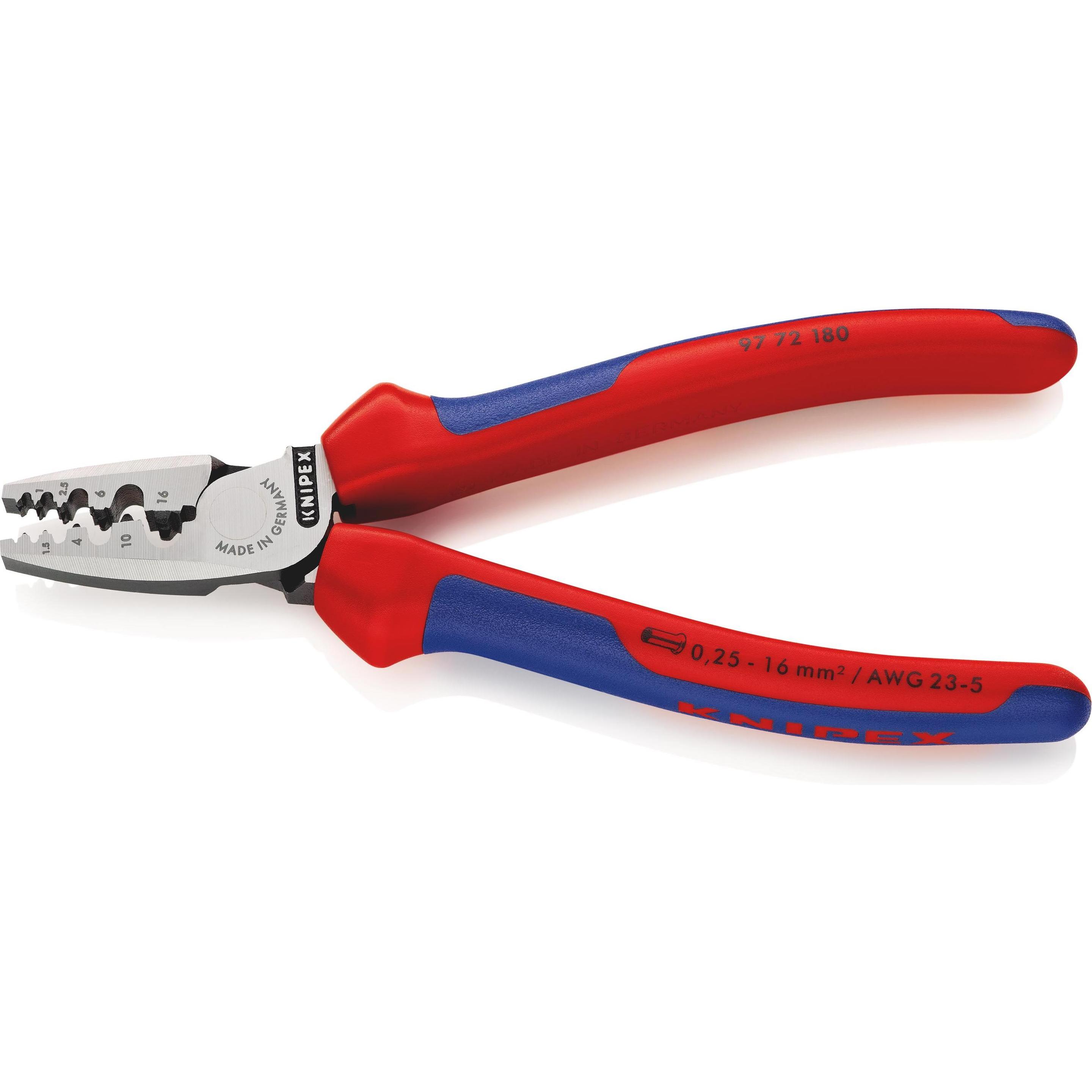 Knipex, Zange, Crimpzange für Aderendhülsen (180 mm)