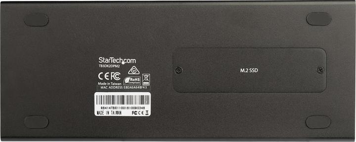 Actual product image StarTech Dual 4K 60Hz Monitor Thunderbolt™ 3 Docking Station - PCIe M.2 and SD Card Reader (Thunderbolt, USB-A, USB-C, 1 portion)