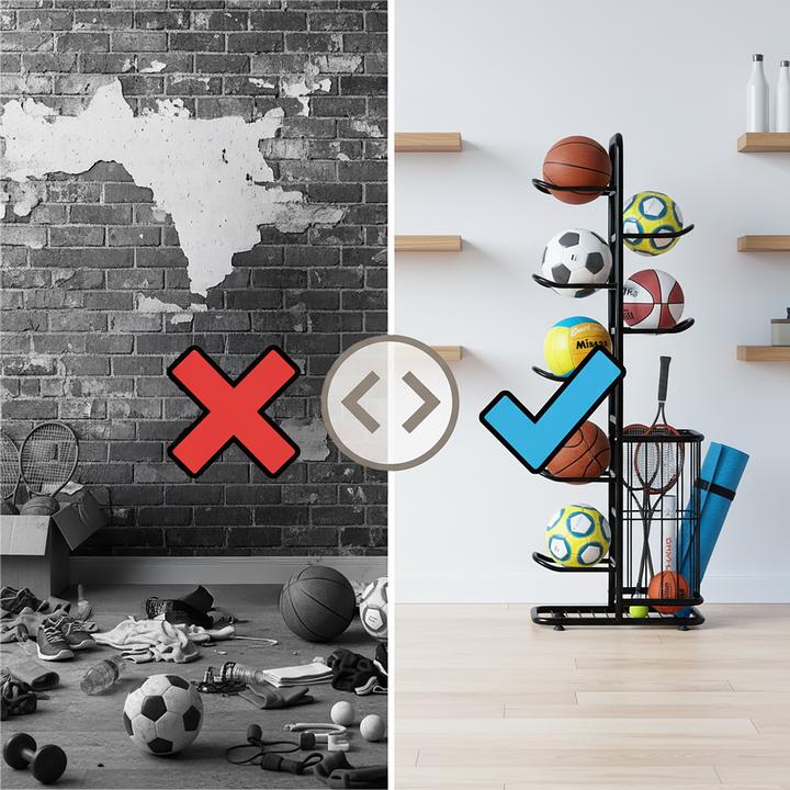 Actual product image Relaxdays ball rack