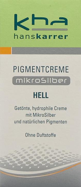 Actual product image Hans Karrer Pigmentcr MikroSilb he 20ml (20 ml, 24h cream)